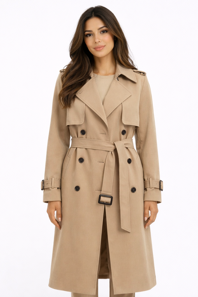 Gabardina Larga Mujer